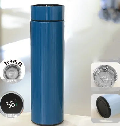 Thermos intelligent 500ml inox 304 – Écran LCD température + infuseur à thé |