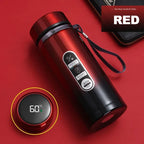 Bouteille Thermos en acier inoxydable, température LED 500ML-1liter