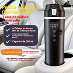 Bouilloire voiture 12V /camion 24V – Eau chaude, inox 304, sécurité anti-ébullition à sec