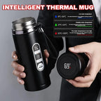 Bouteille Thermos en acier inoxydable, température LED 500ML-1liter